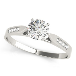 ENGAGEMENT RINGS SINGLE ROW CHANNEL SET
