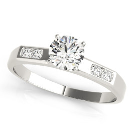ENGAGEMENT RINGS SINGLE ROW CHANNEL SET
