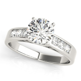 ENGAGEMENT RINGS SINGLE ROW CHANNEL SET