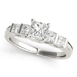 ENGAGEMENT RINGS FANCY SHAPE BAGUETTE