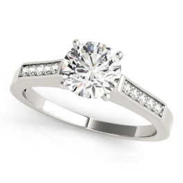 ENGAGEMENT RINGS SINGLE ROW CHANNEL SET
