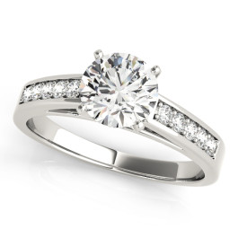 ENGAGEMENT RINGS SINGLE ROW CHANNEL SET