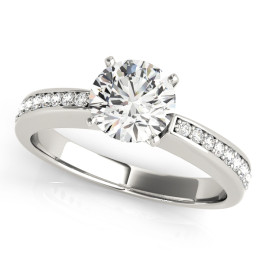 ENGAGEMENT RINGS SINGLE ROW CHANNEL SET