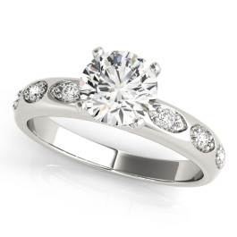 ENGAGEMENT RINGS SINGLE ROW PRONG SET