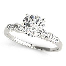 ENGAGEMENT RINGS FANCY SHAPE BAGUETTE