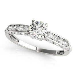 ENGAGEMENT RINGS SINGLE ROW CHANNEL SET