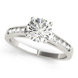 ENGAGEMENT RINGS SINGLE ROW CHANNEL SET