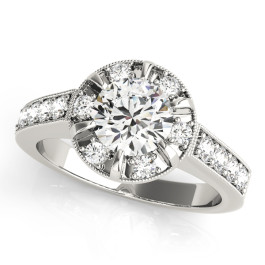 ENGAGEMENT RINGS HALO ROUND