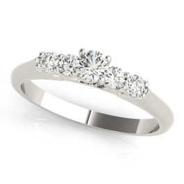 ENGAGEMENT RINGS SINGLE ROW PRONG SET