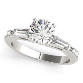 ENGAGEMENT RINGS FANCY SHAPE BAGUETTE