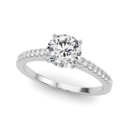 ENGAGEMENT RINGS SINGLE ROW PRONG SET