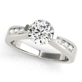 ENGAGEMENT RINGS SINGLE ROW CHANNEL SET