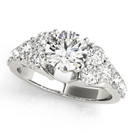 ENGAGEMENT RINGS CLUSTER SIDES