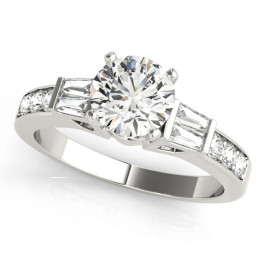 ENGAGEMENT RINGS FANCY SHAPE BAGUETTE