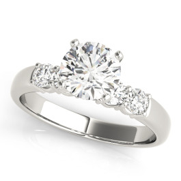ENGAGEMENT RINGS SINGLE ROW PRONG SET
