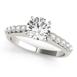 ENGAGEMENT RINGS SINGLE ROW PRONG SET