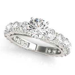 ENGAGEMENT RINGS SINGLE ROW PRONG SET
