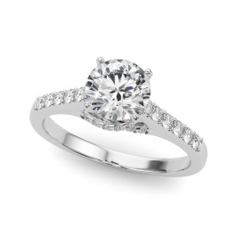ENGAGEMENT RINGS SINGLE ROW CHANNEL SET