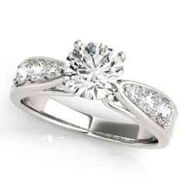 ENGAGEMENT RINGS SINGLE ROW CHANNEL SET