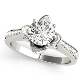 ENGAGEMENT RINGS SINGLE ROW PRONG SET