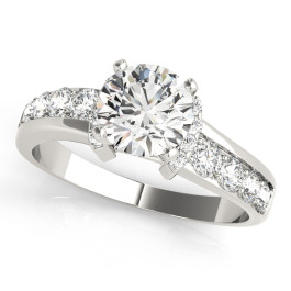 ENGAGEMENT RINGS SINGLE ROW PRONG SET