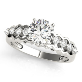 ENGAGEMENT RINGS SINGLE ROW PRONG SET