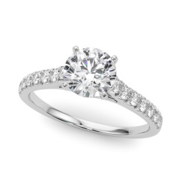 ENGAGEMENT RINGS SINGLE ROW PRONG SET