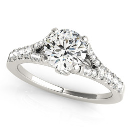 ENGAGEMENT RINGS SINGLE ROW PRONG SET