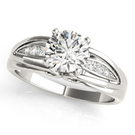 ENGAGEMENT RINGS SINGLE ROW PRONG SET