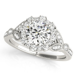ENGAGEMENT RINGS HALO ROUND