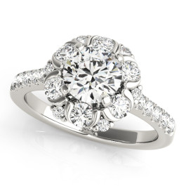 ENGAGEMENT RINGS HALO ROUND