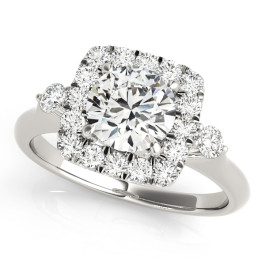 ENGAGEMENT RINGS HALO ROUND