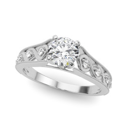 ENGAGEMENT RINGS SINGLE ROW PRONG SET