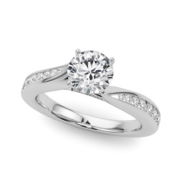 ENGAGEMENT RINGS SINGLE ROW PRONG SET