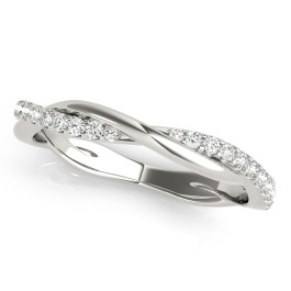 TWISTED DIA WEDDING BAND
