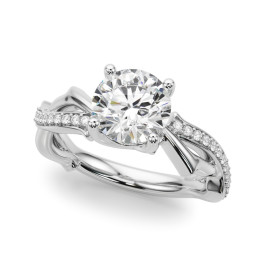TWISTED SHANK ENGAGEMENT RING