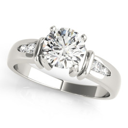 ENGAGEMENT RINGS SINGLE ROW CHANNEL SET
