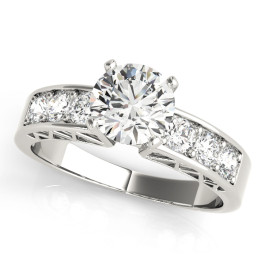 ENGAGEMENT RINGS SINGLE ROW CHANNEL SET