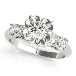 ENGAGEMENT RINGS SINGLE ROW PRONG SET