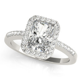 ENGAGEMENT RINGS HALO EMERALD