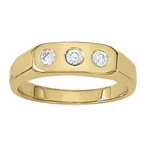 GENTS RING 3 STONE