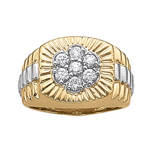 GENTS RING CLUSTER