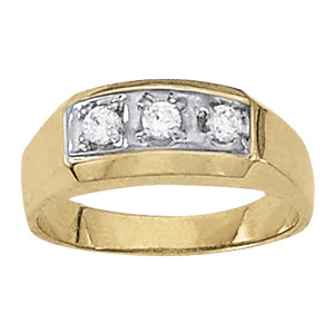 GENTS RING 3 STONE