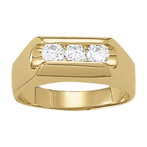 GENTS RING 3 STONE