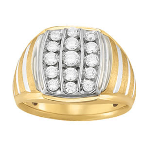 GENTS RING CLUSTER