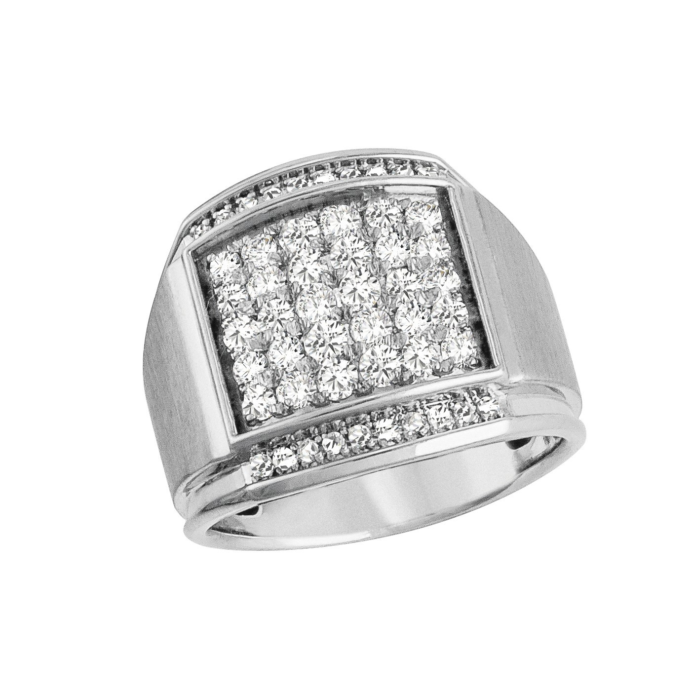 GENT'S DIAMOND CLUSTER RING
