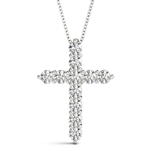 11 STONE CROSS PENDANT