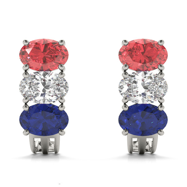 EARRINGS COLOR OVAL