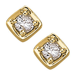 EARRINGS SINGLE STONE