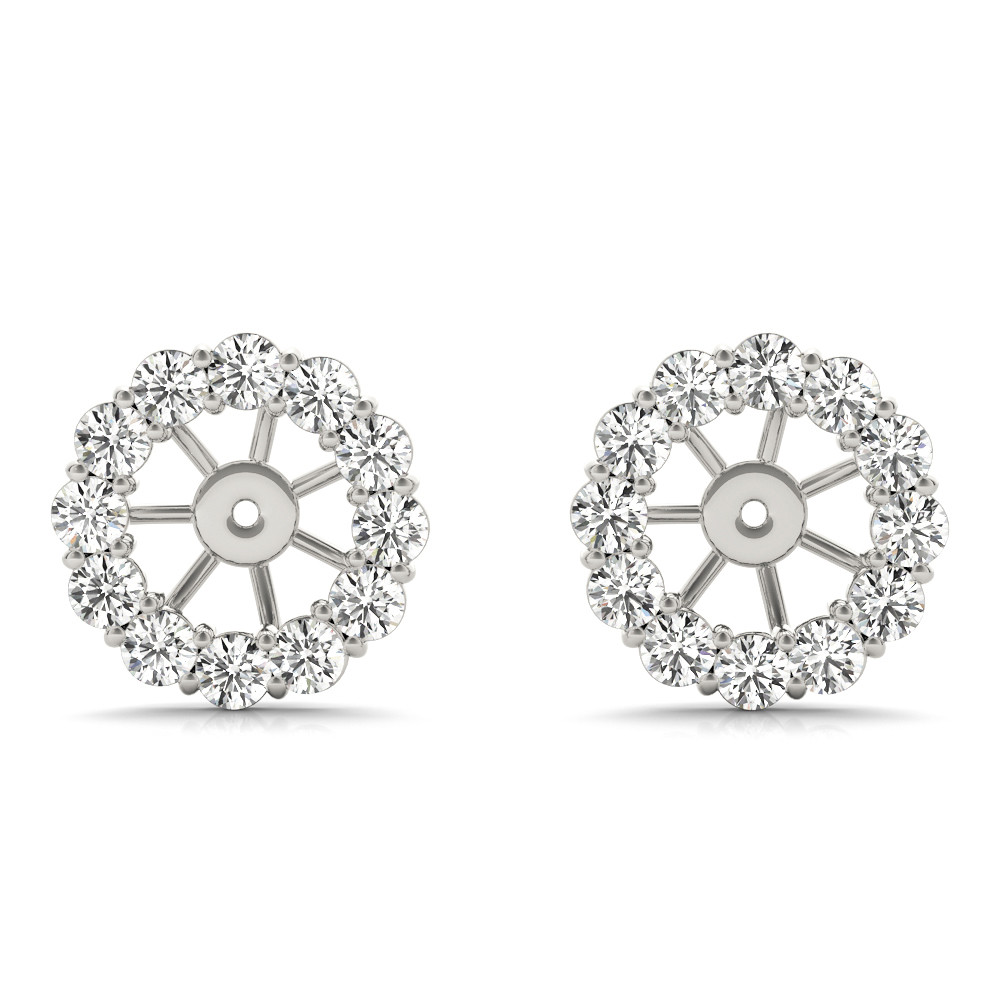 EARRING JACKET FOR 1.0 CT CENTER
